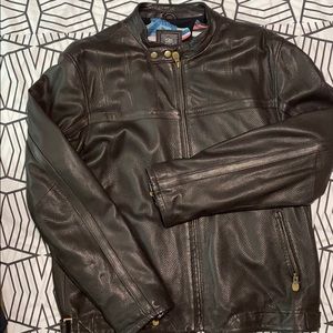 Nike Brown Leather Jacket